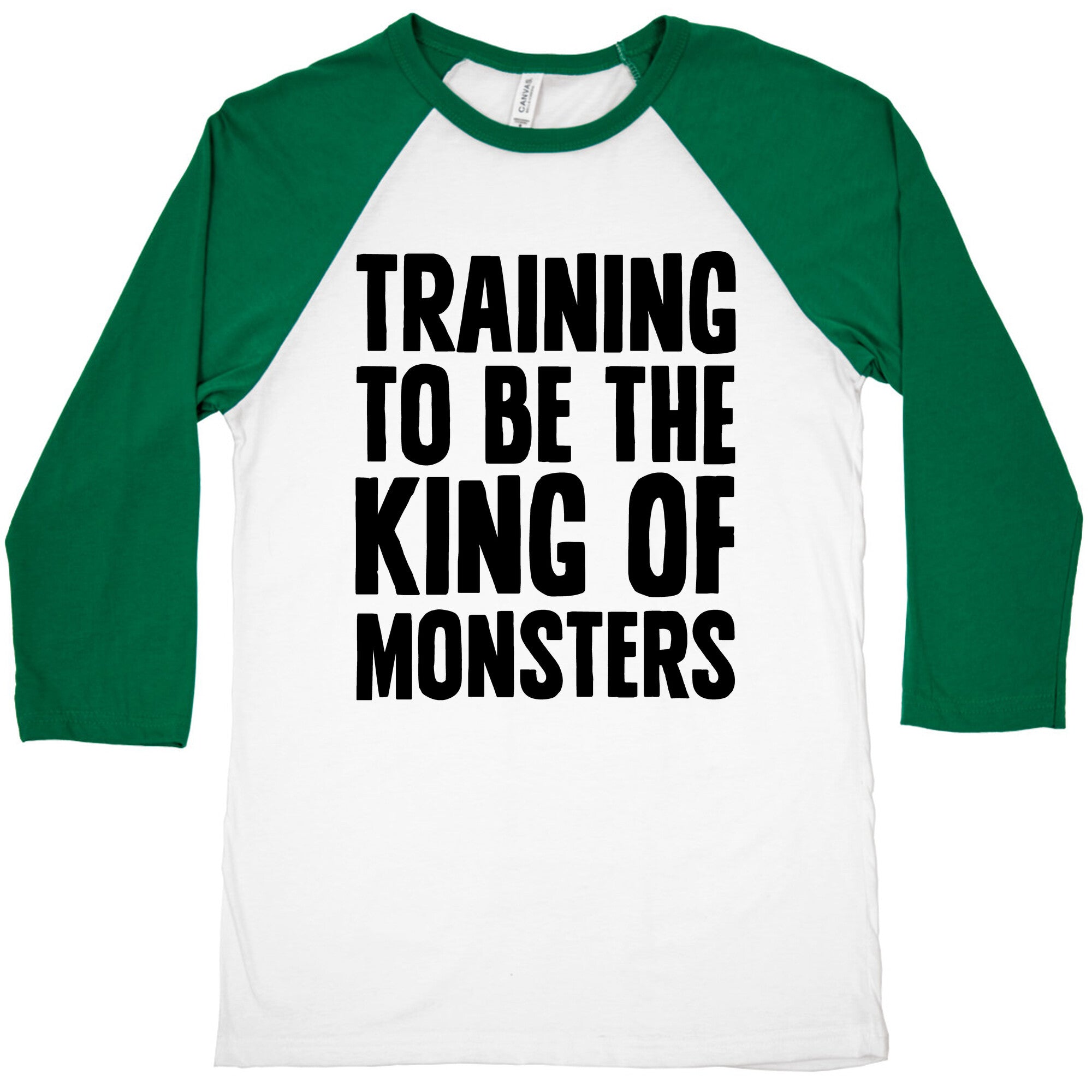 Training To Be The King of Monsters Parody Baseball Tee